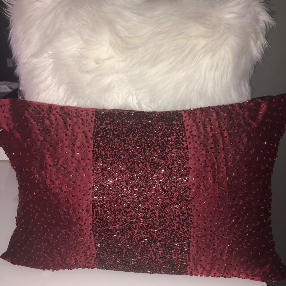 Mini Red Decorative Pillow